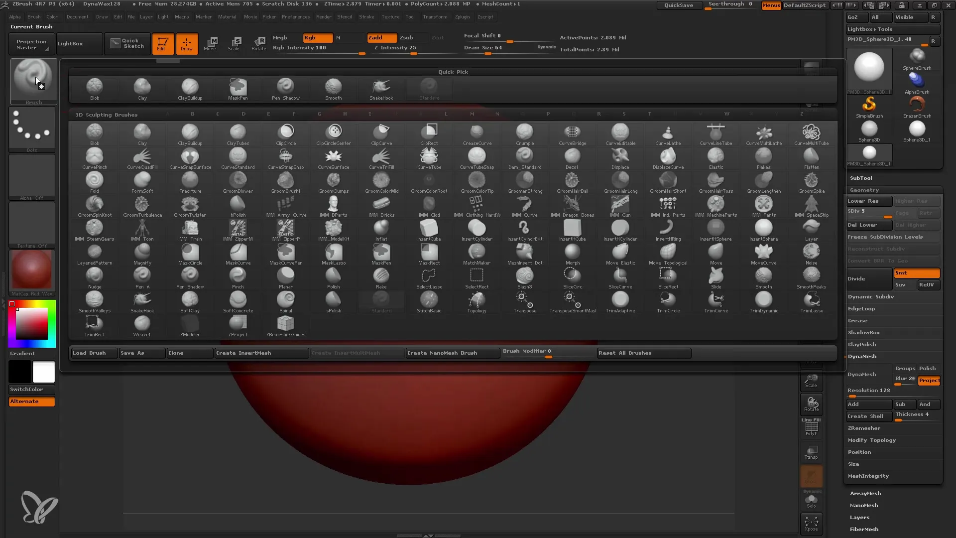 Otas programmā ZBrush: iestatījumi perfektām detaļām