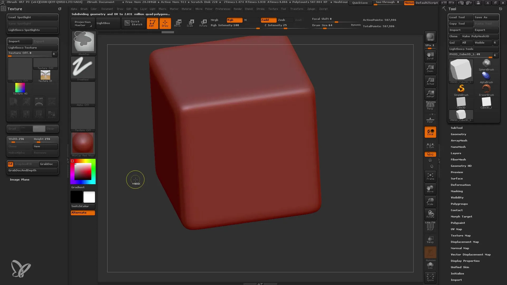 ZBrush Spotlight: Pembuatan tekstur yang mudah