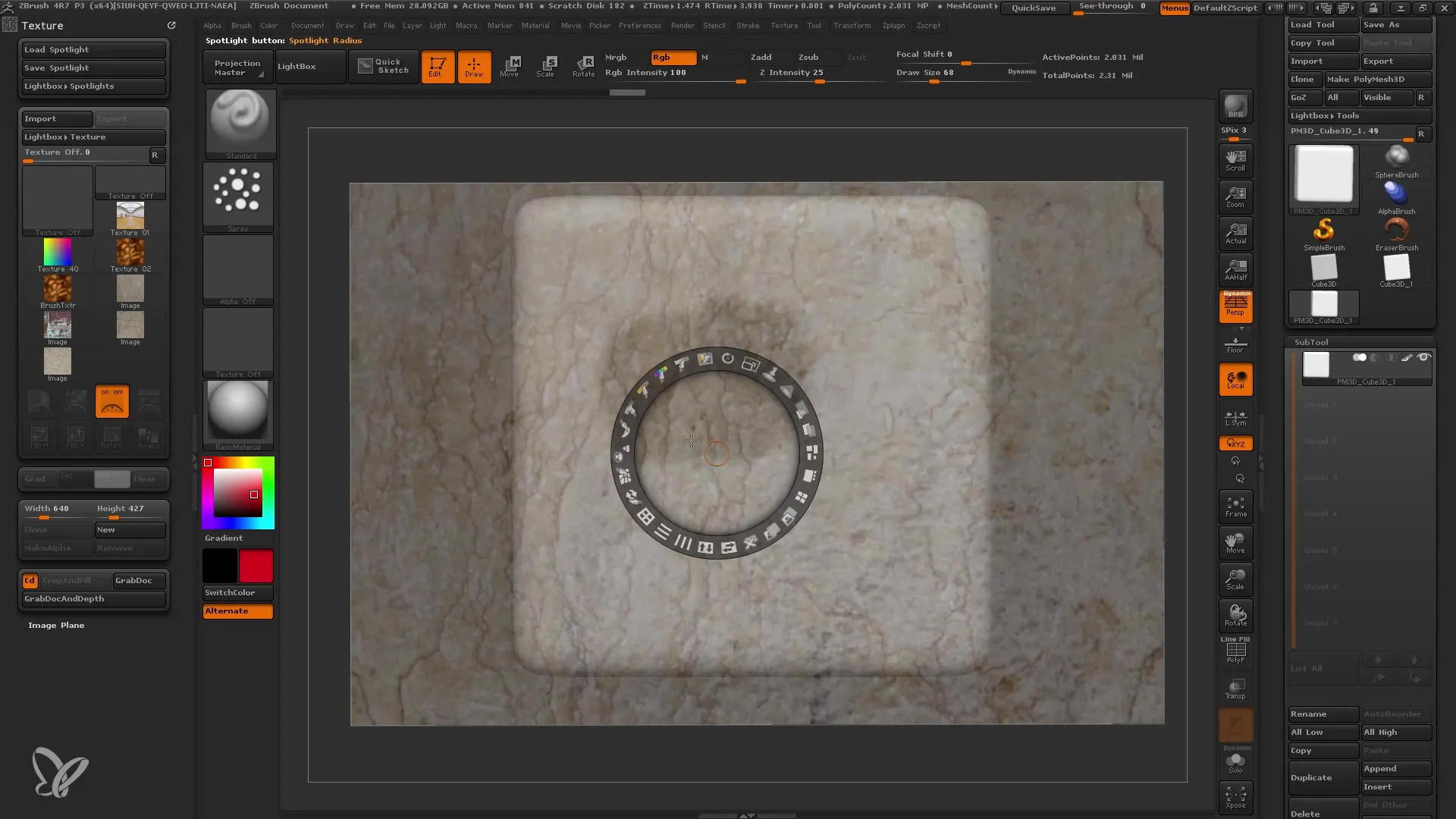 ZBrush Spotlight: Texturierung leicht gemacht