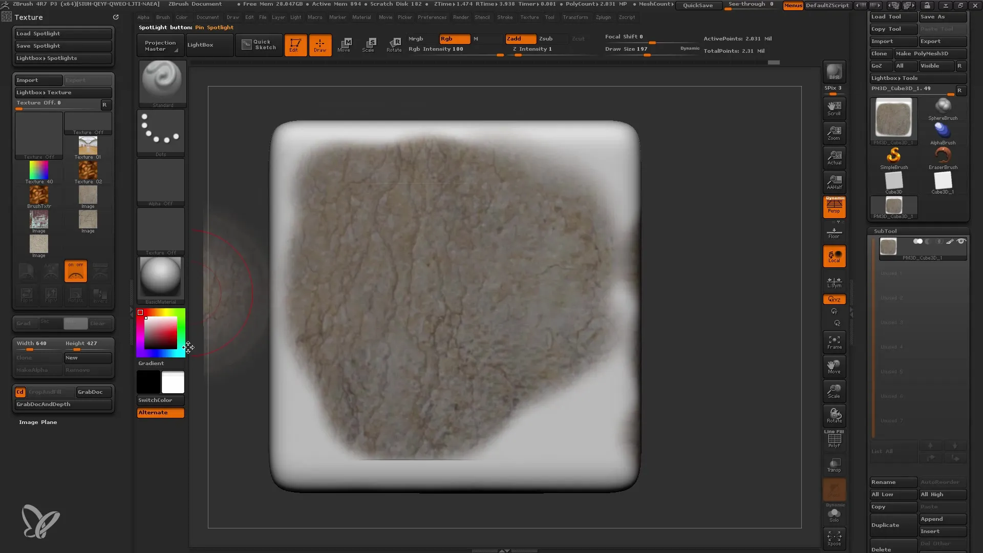 ZBrush Spotlight: Tekstuurimine tehtud lihtsaks