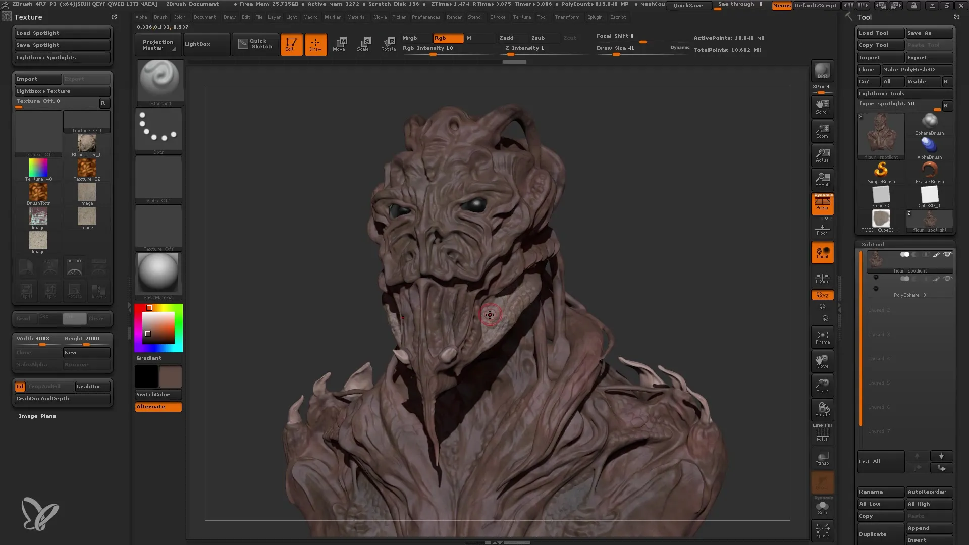 ZBrush Spotlight: Texturierung leicht gemacht