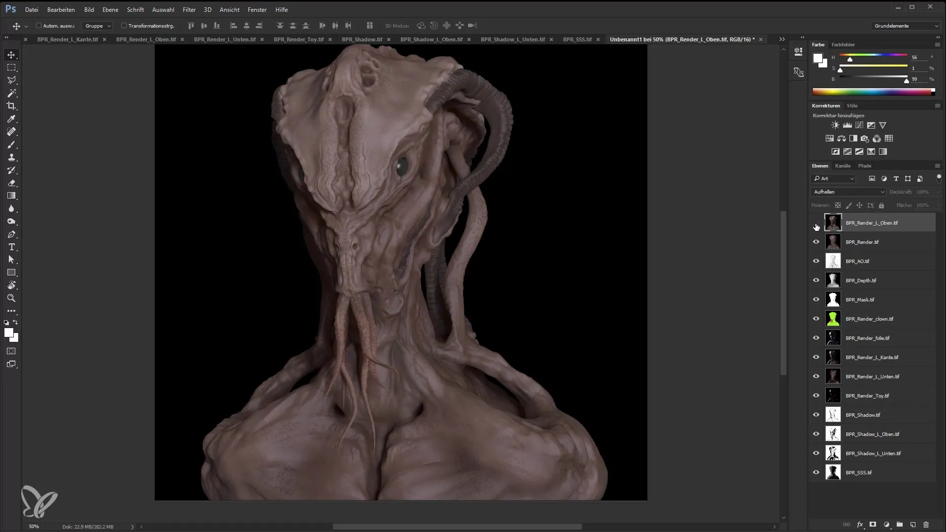 ZBrush und Photoshop Effekte - Dein Leitfaden für Profis