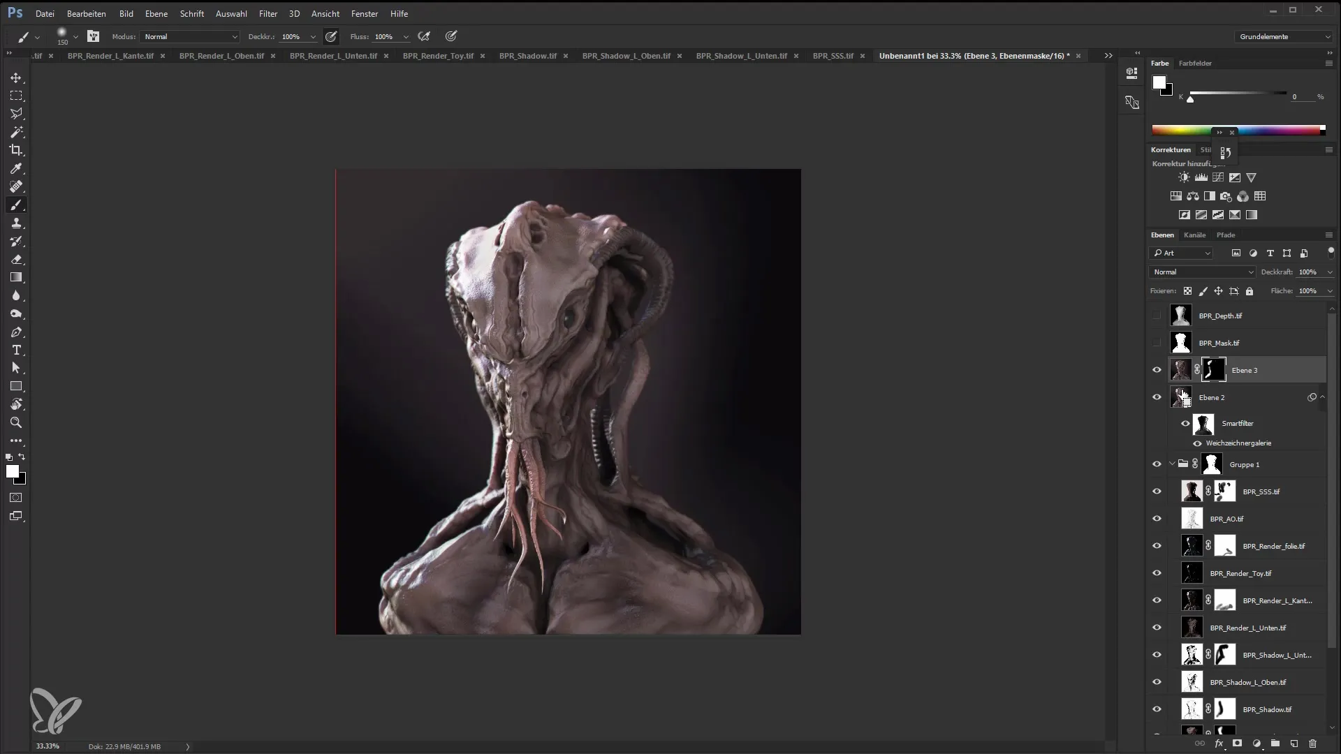 ZBrush dan Efek Photoshop - Panduan Anda untuk Profesional