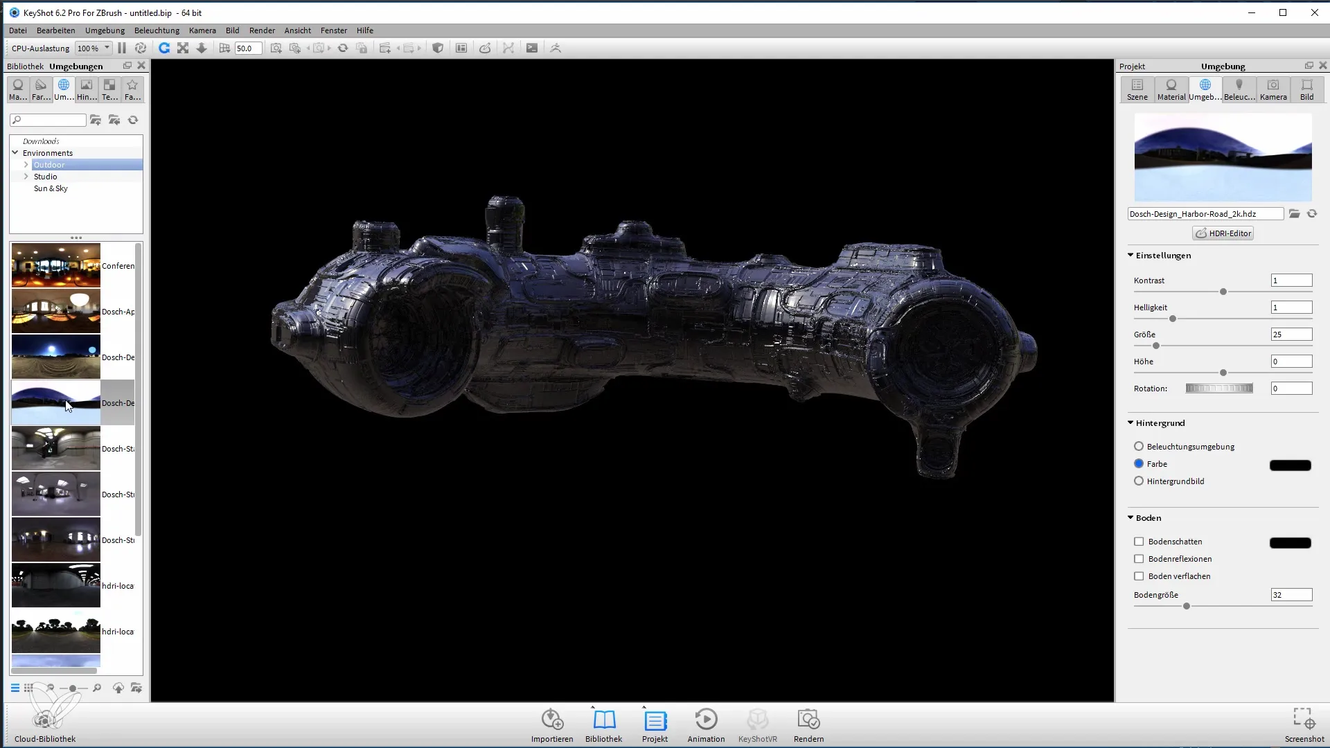 ZBrush Modelle effektiv in Keyshot rendern