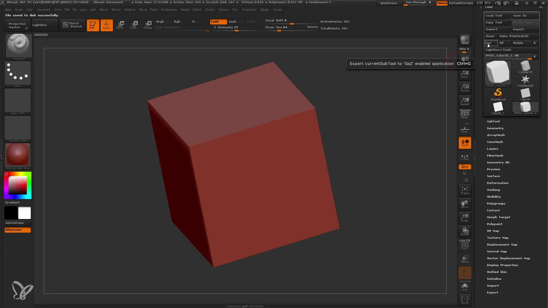 Rendering dalam Cinema 4D dengan GoZ untuk pemula