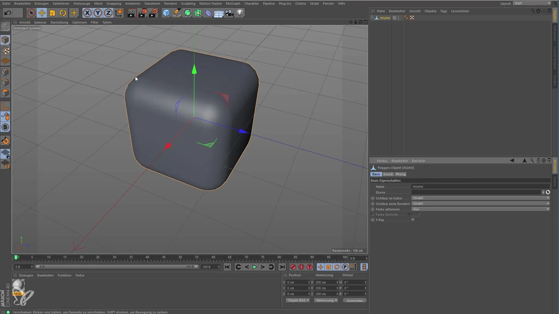 Rendering Cinema 4D-s GoZ-ga algajatele