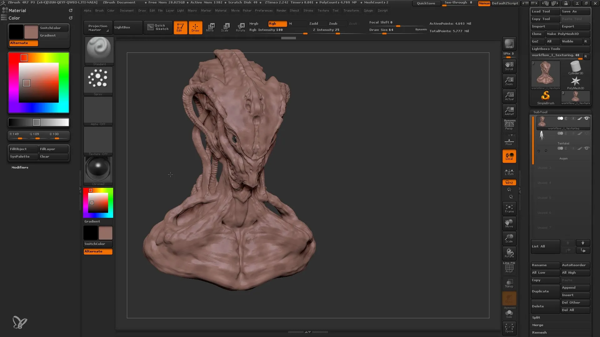 Teksturisasi ZBrush untuk pemula: Begini caranya