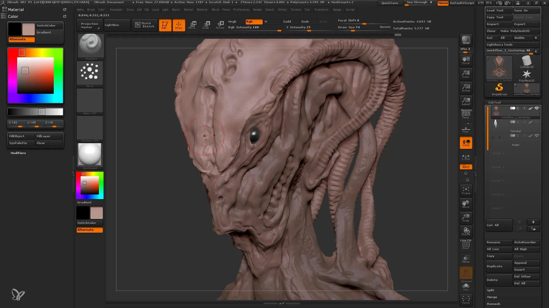 Textur ZBrush untuk Pemula: Begini caranya dilakukan