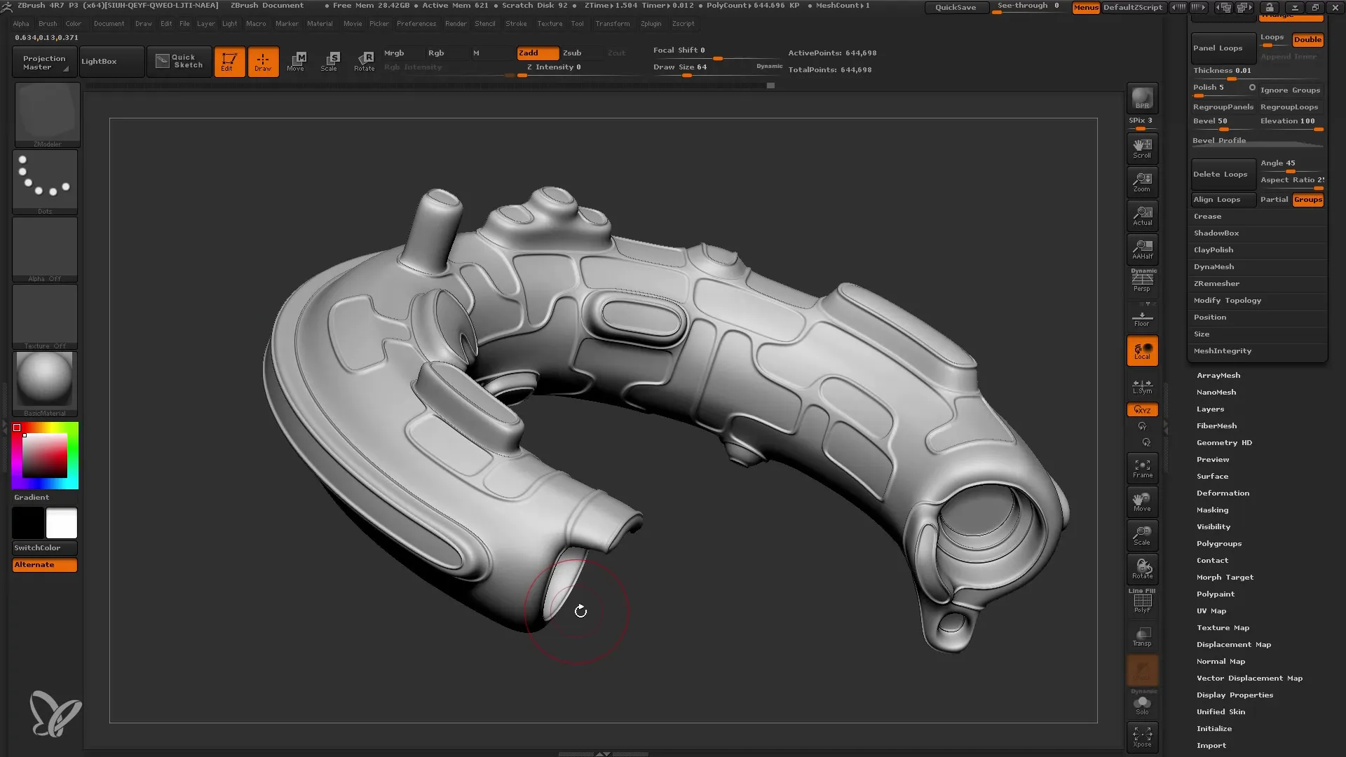 Pemodelan ZBrush beresolusi rendah menjadi mudah