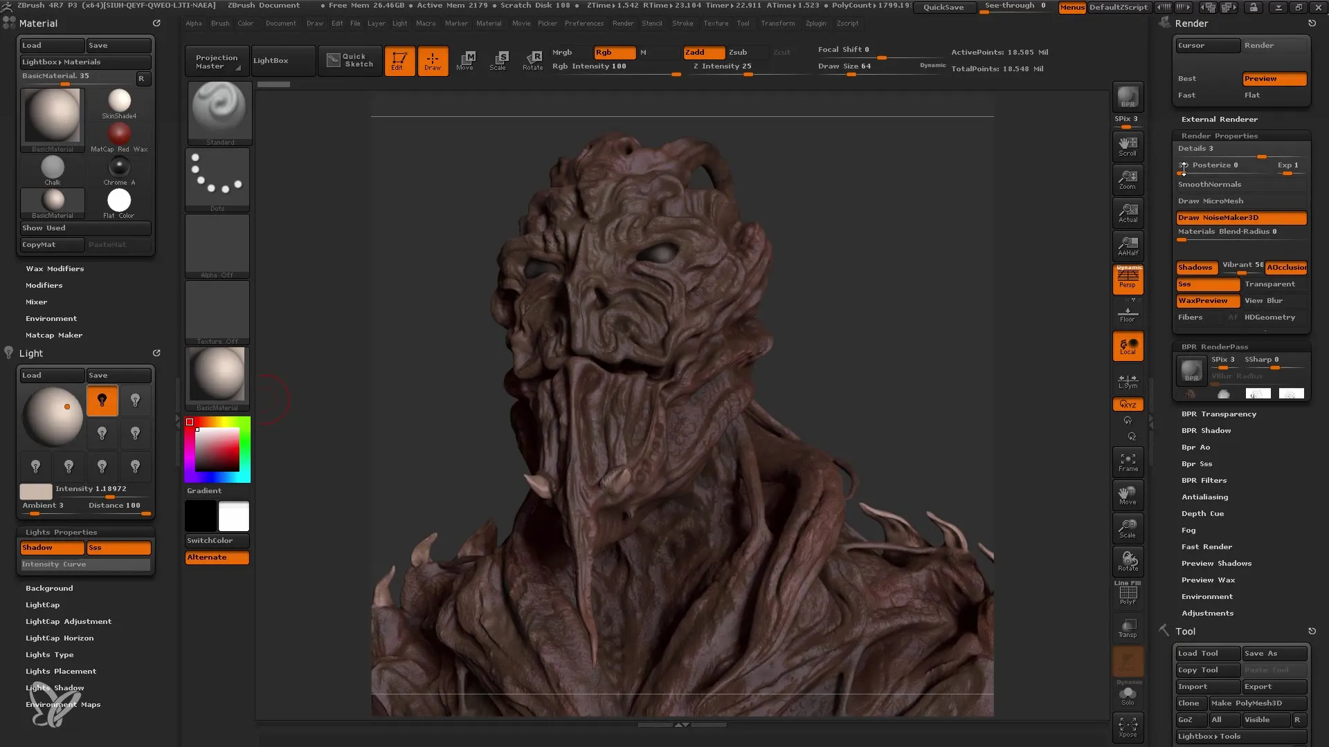 Rendering metodes Photoshop programmā ZBrush iesācējiem