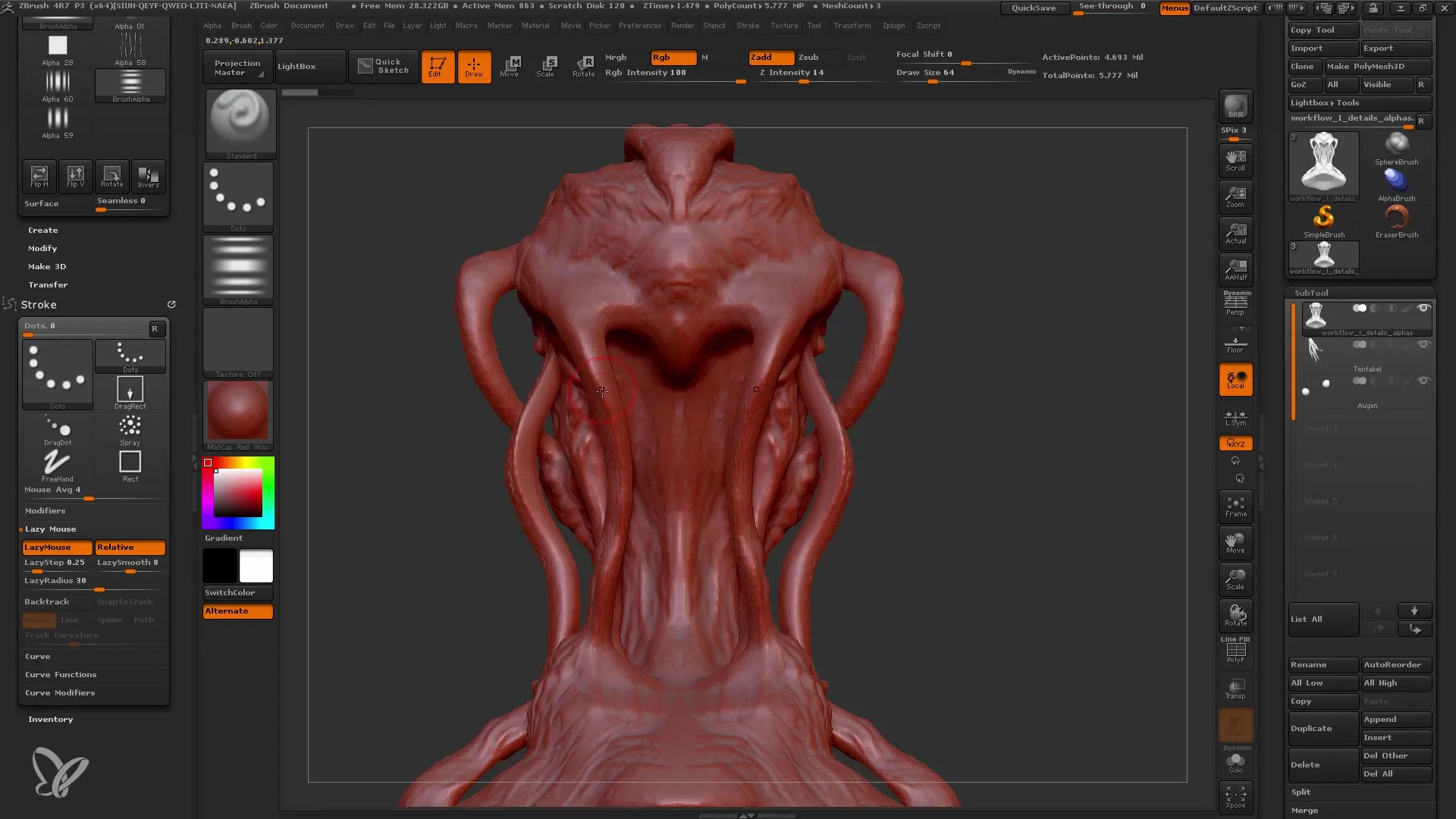 ZBrush Alpha: Nepročno detajliranje za začetnike