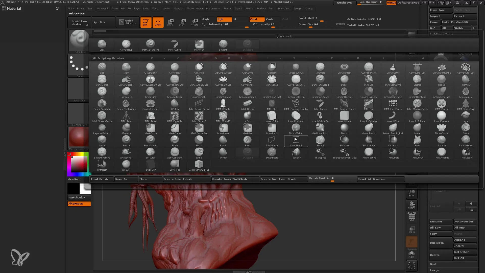 ZBrush Alphas: Nepodivno oblikovanje za začetnike