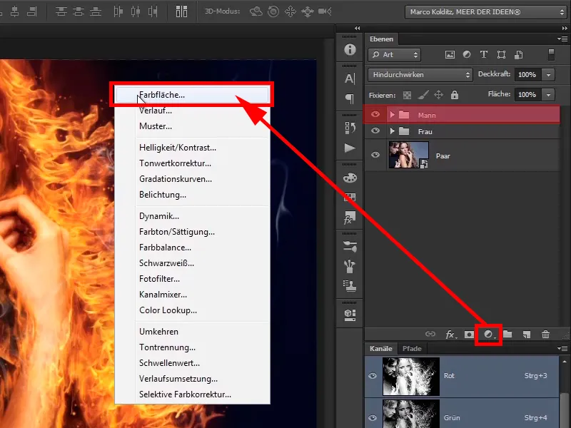 Photoshop-Composing - Api dan Es - Bagian 11 - Kabut Es dan Penyesuaian Warna