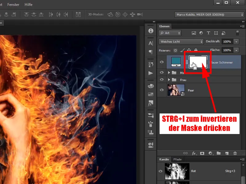 Photoshop-Composing - Api dan Es - Bagian 11 - Kabut Es dan Penyesuaian Warna