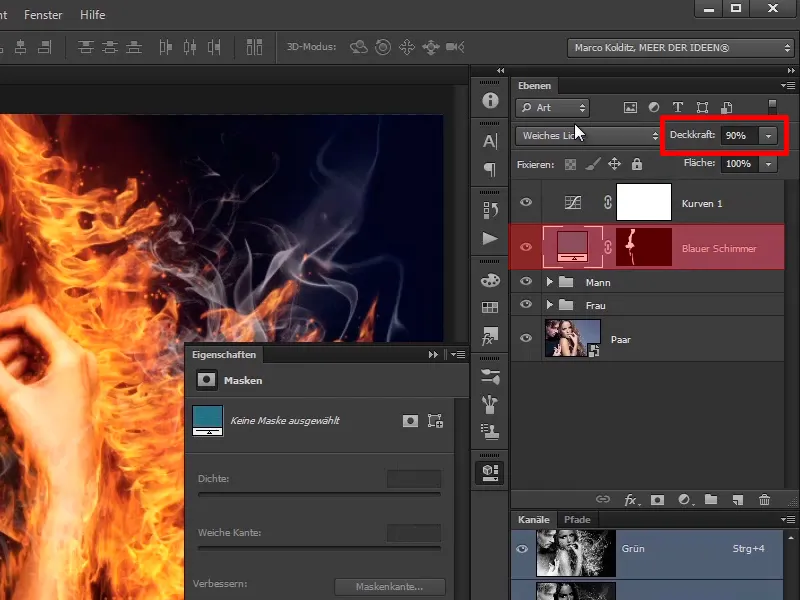 Photoshop-Composing - Api dan Es - Bagian 11 - Kabut Es dan Penyesuaian Warna