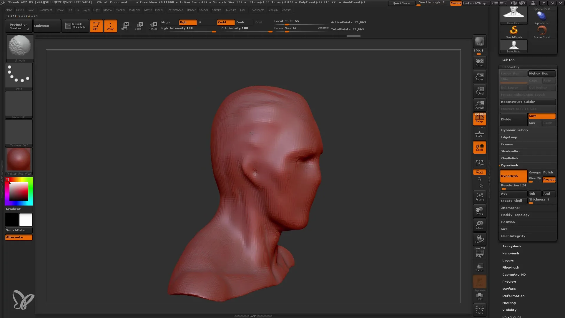 ZBrush Dynamesh algajatele: algajate töövoog