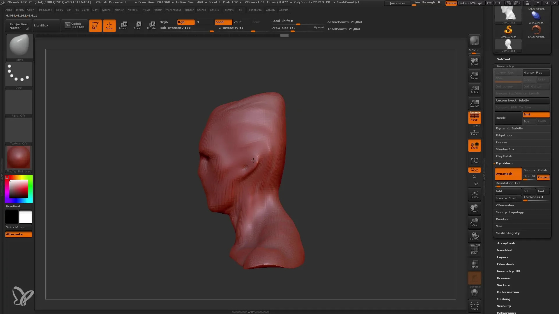 ZBrush Dynamesh algajatele: algajate töövoog