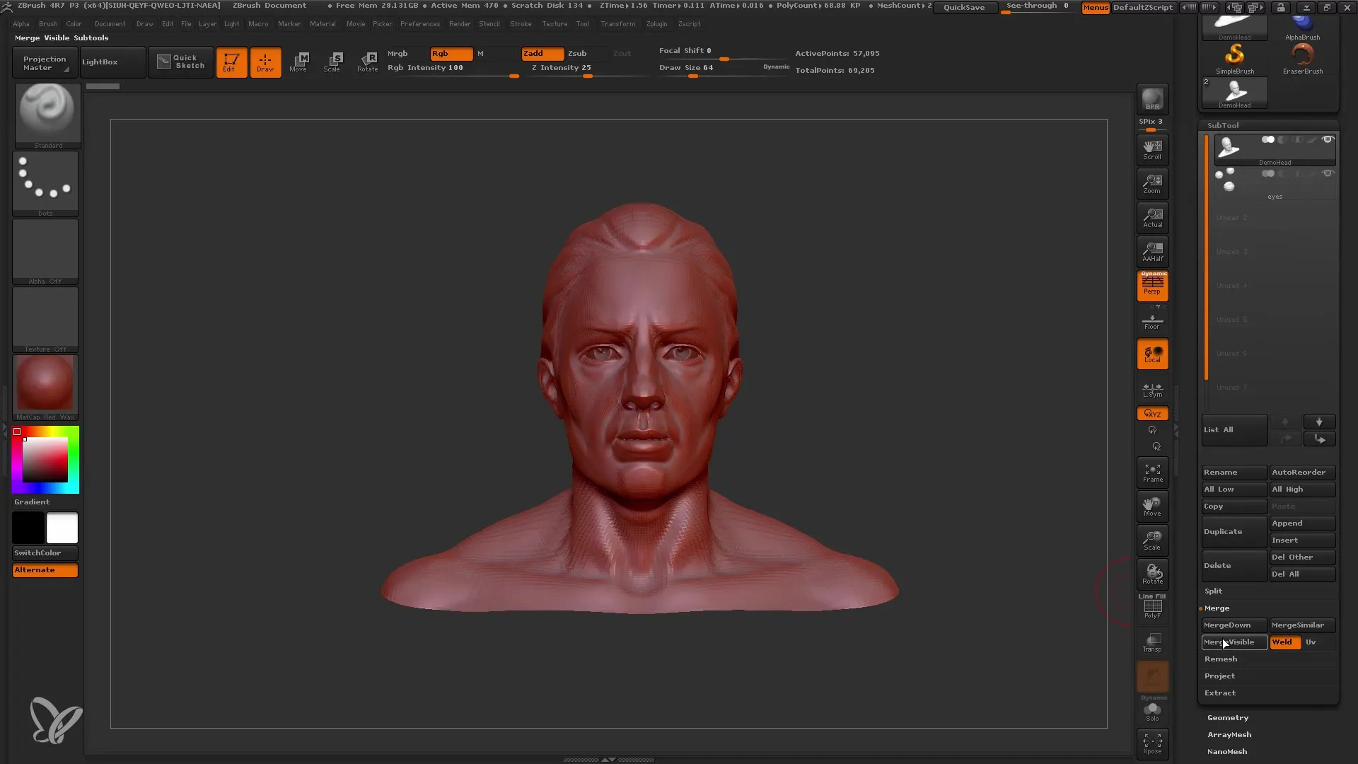 ZBrush Dynamesh algajatele: Algaja töövoog