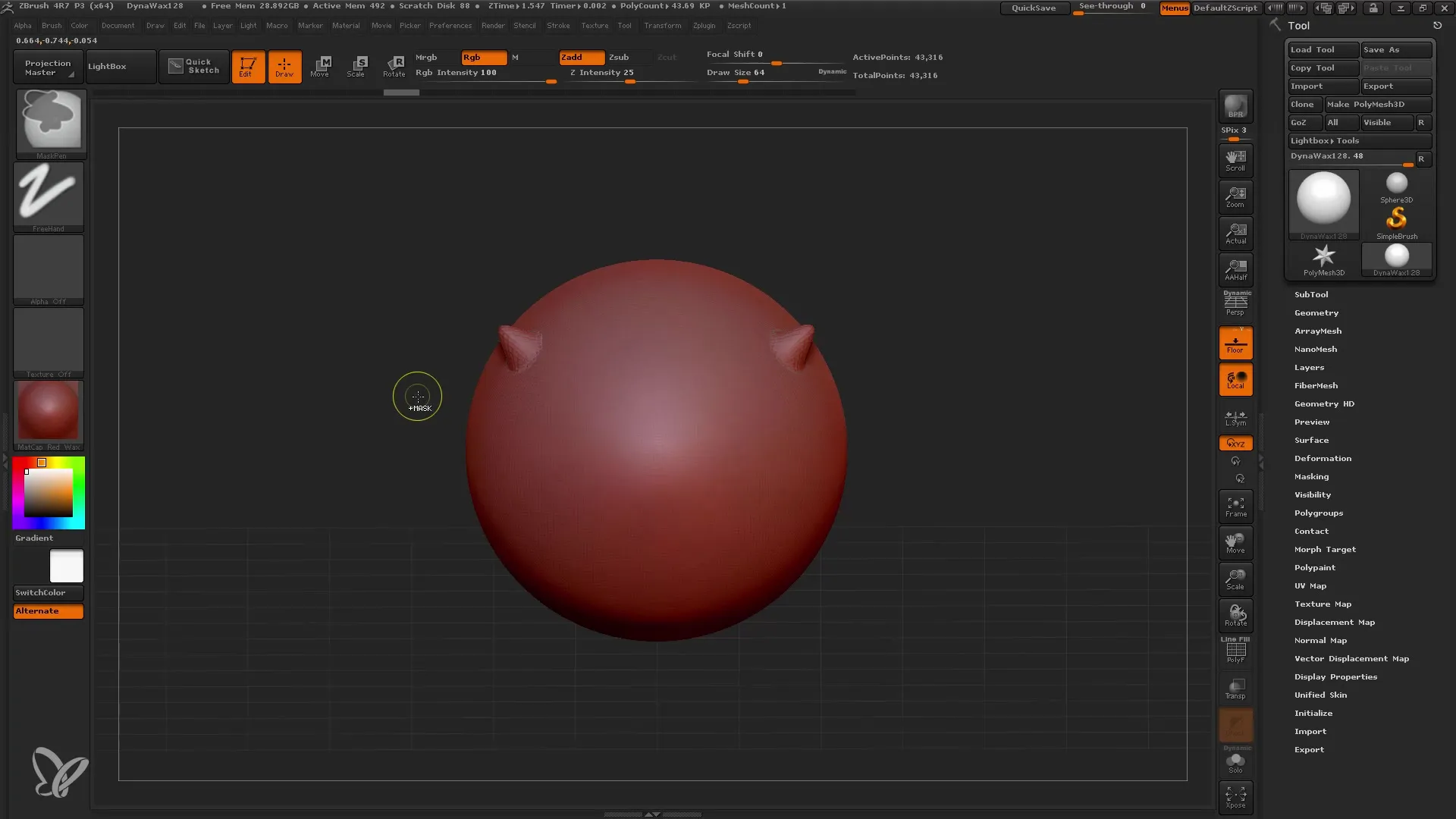 Pregled pomembnih čopičev v programu ZBrush za začetnike