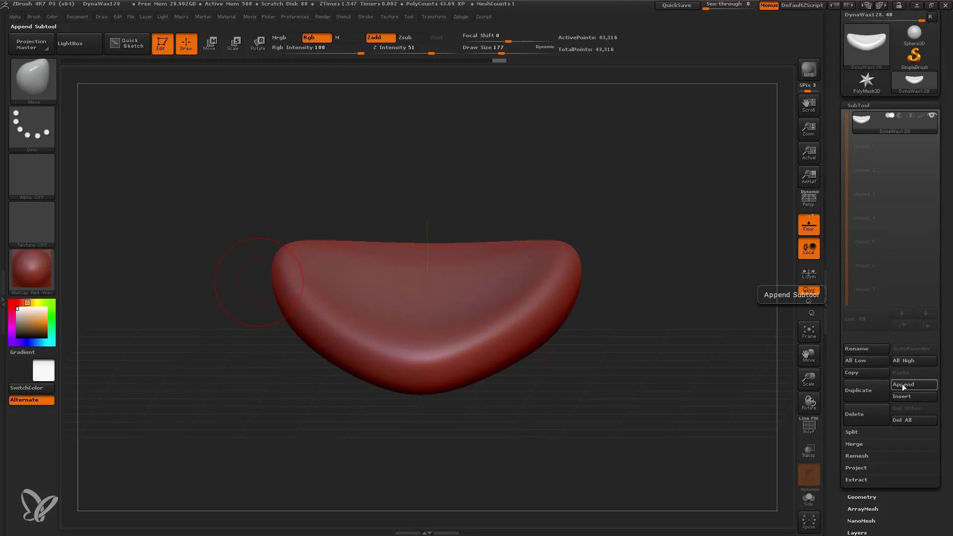 Gambaran singkat tentang kuas penting di ZBrush untuk pemula