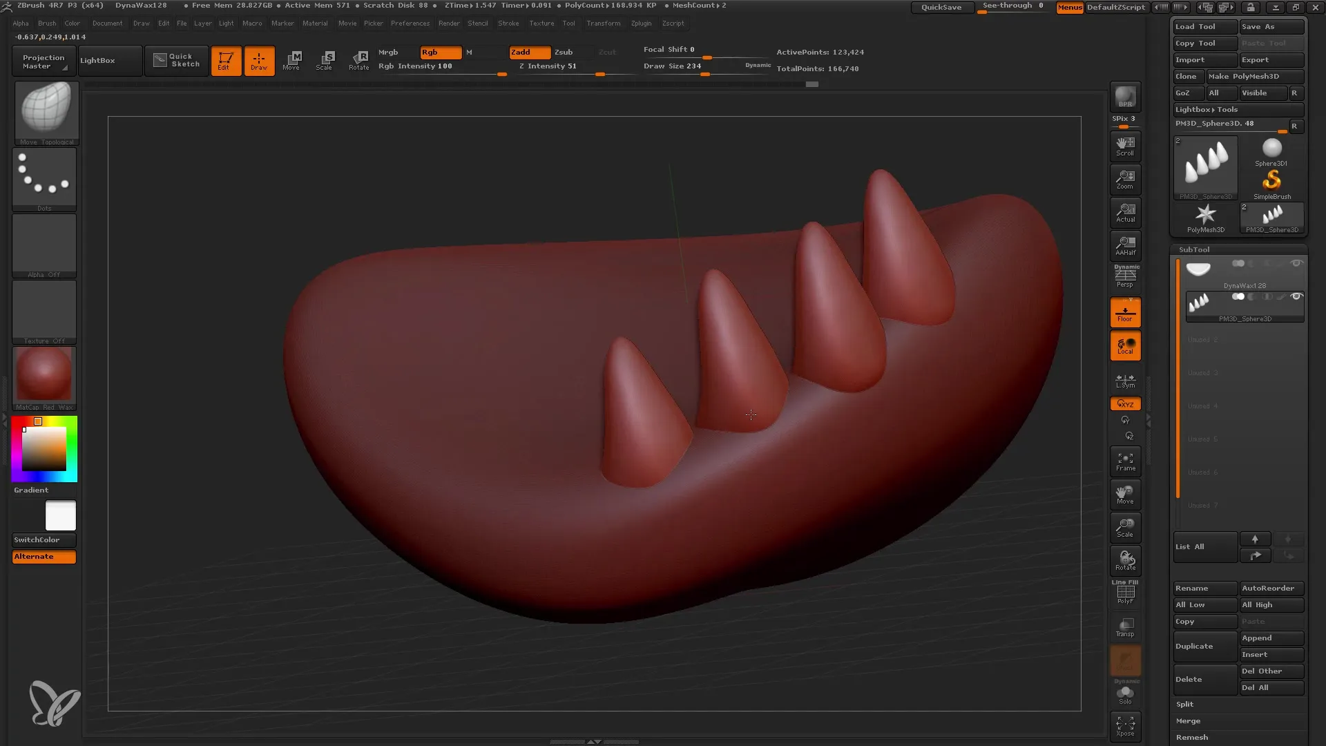 Pregled pomembnih čopičev v programu ZBrush za začetnike