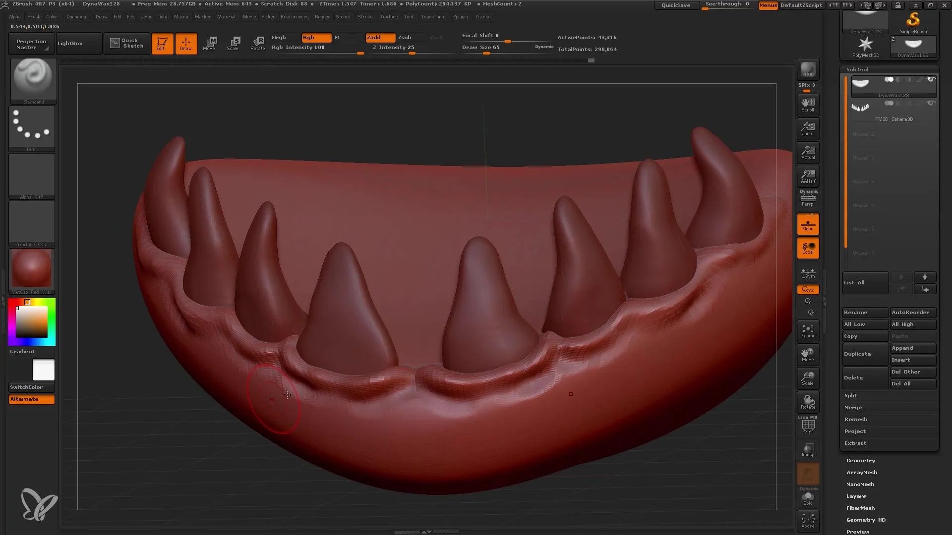 Übersicht über wichtige Brushes in ZBrush für Einsteiger