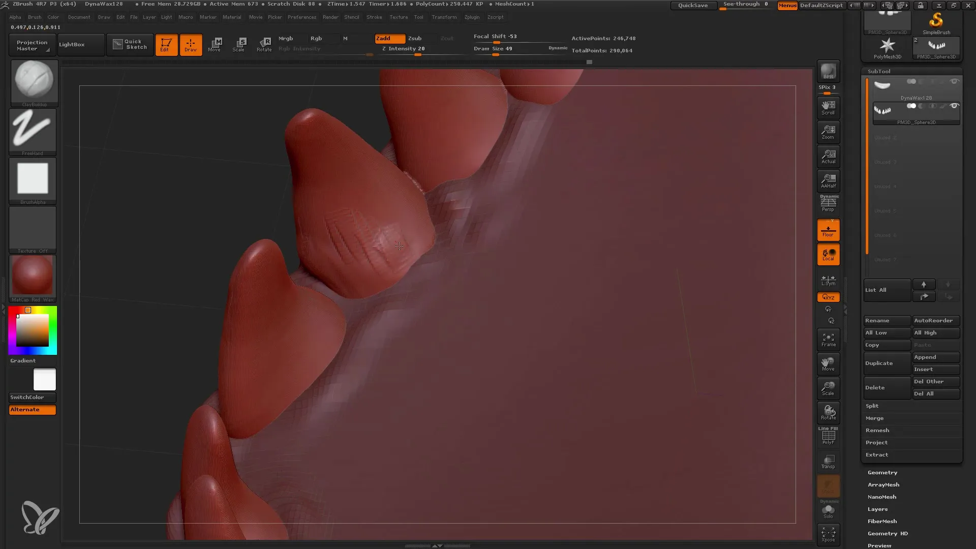 Übersicht über wichtige Brushes in ZBrush für Einsteiger