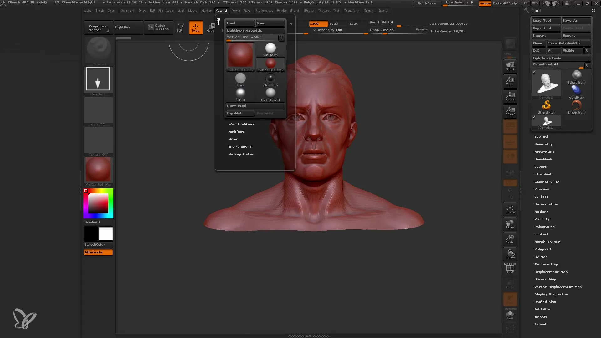 Effektive Ausleuchtung in ZBrush: Dein Leitfaden