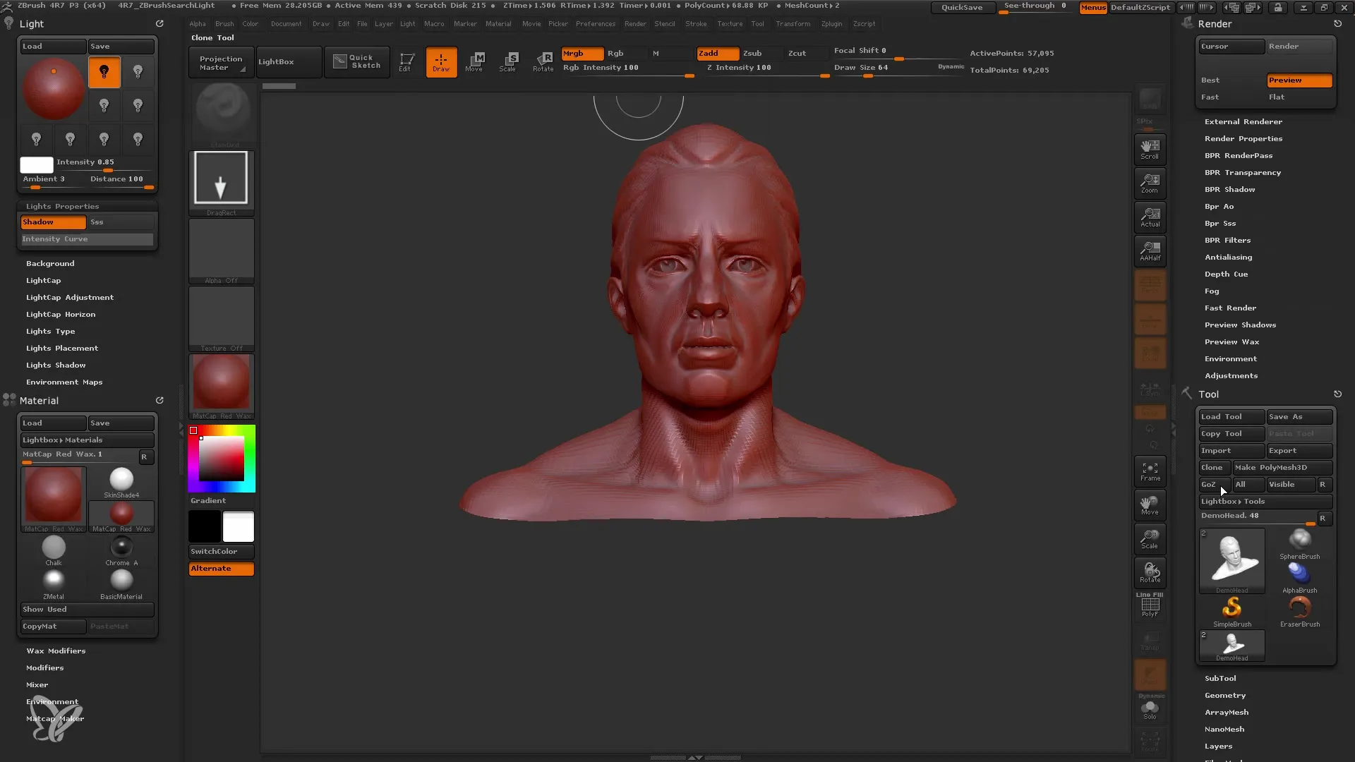 Pencahayaan efektif di ZBrush: Panduan Anda