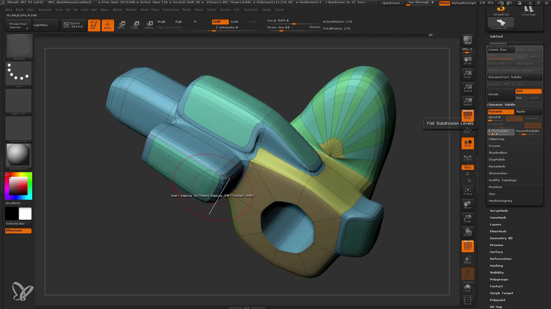 ZModeler di ZBrush: Memulai Pemodelan Low-Poly