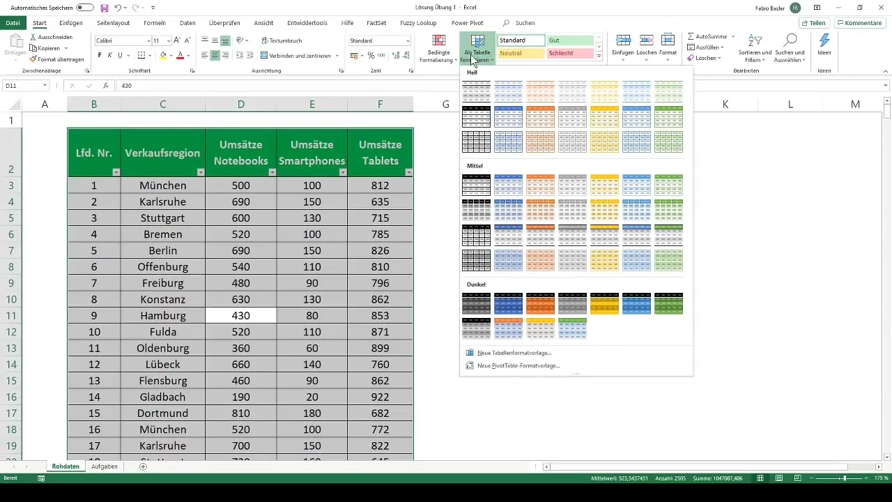 Effective creation and customization of pivot tables in Excel