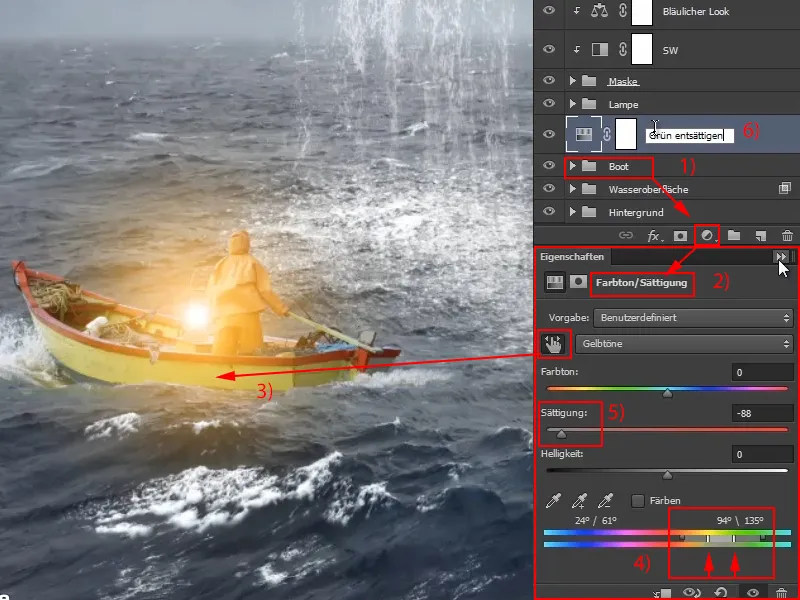 Photoshop composing - The oracle of the sea - Part 11: Image look and highlights + shadows