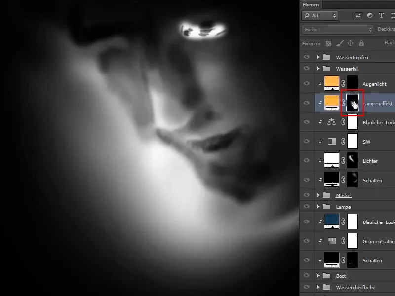 Photoshop composing - The oracle of the sea - Part 11: Image look and highlights + shadows