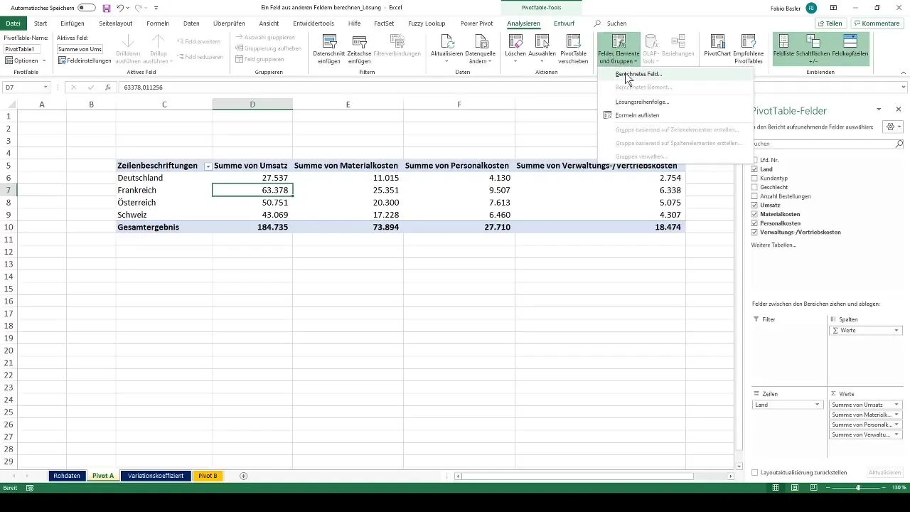 Utilizar eficazmente os campos calculados nas tabelas dinâmicas do Excel