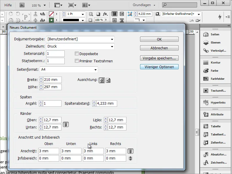 Briefpapier klassisch/modern und verspielt in Adobe InDesign gestalten
