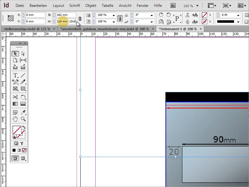 Design brevpapir i klassisk/moderne og leken stil i Adobe InDesign