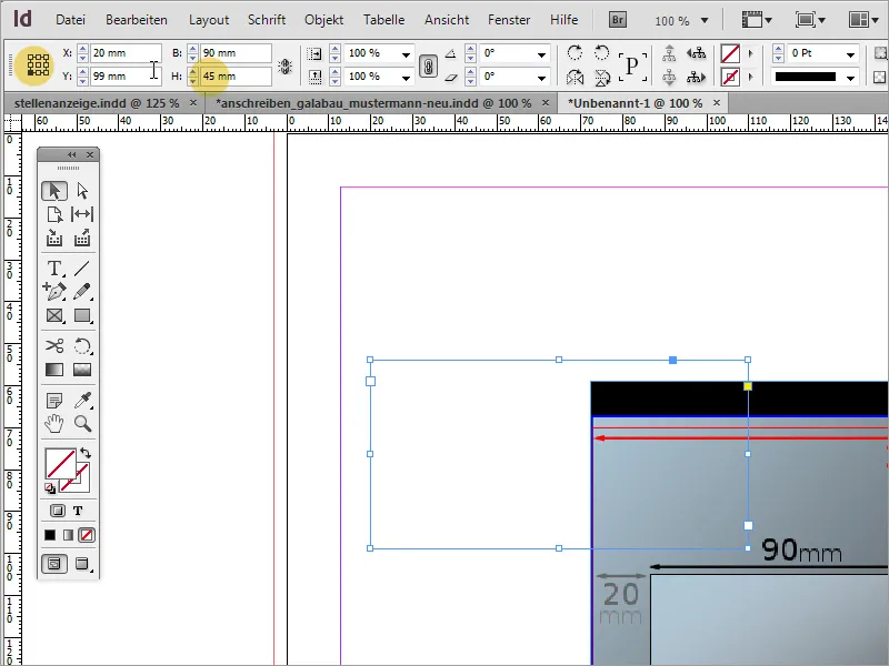 Design brevpapir som er klassisk/moderne og lekent i Adobe InDesign.