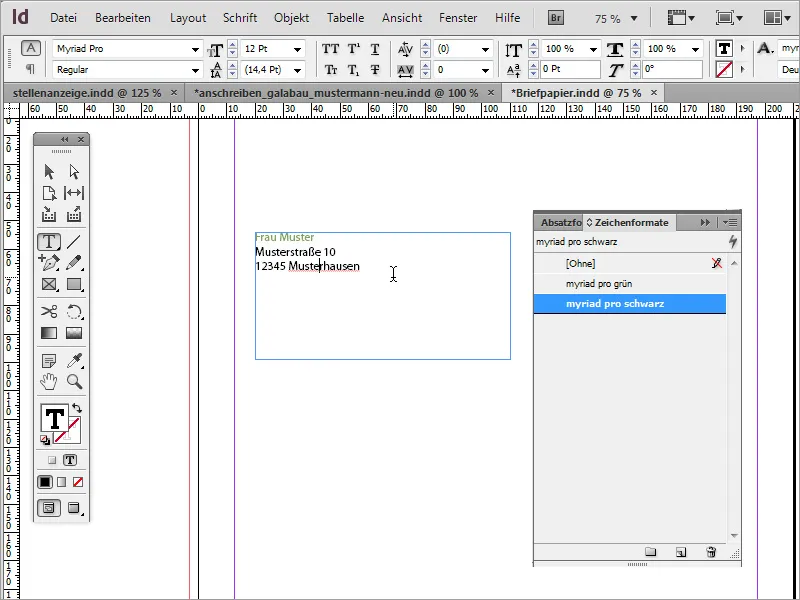 Zaprojektować papier firmowy w stylu klasycznym/nowoczesnym i z pomysłem w programie Adobe InDesign.