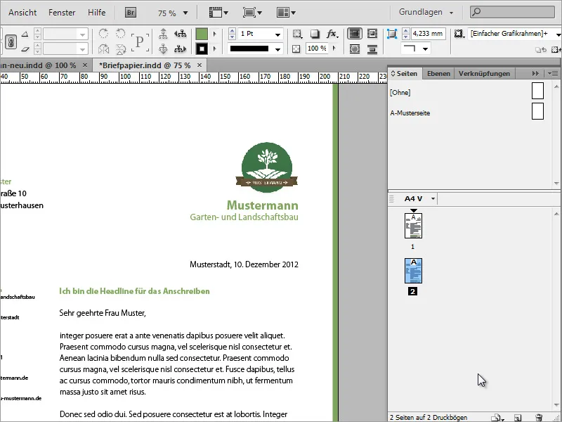 Sukurkite klasikinį/modernų ir įdomų rašto popierių naudojant Adobe InDesign.