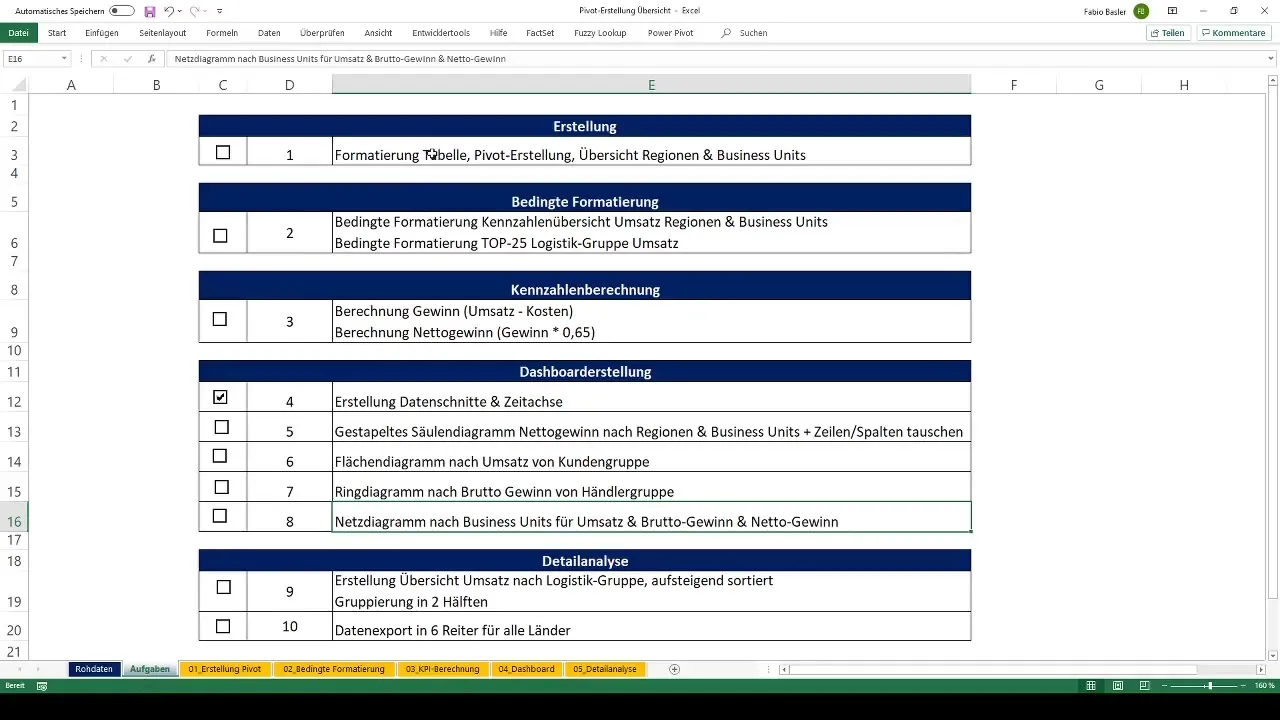 Sukamųjų lentelių kūrimas ir formatavimas programoje "Excel