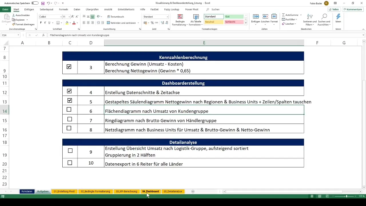 Visualisasi & Pembuatan dasbor dengan tabel pivot di Excel