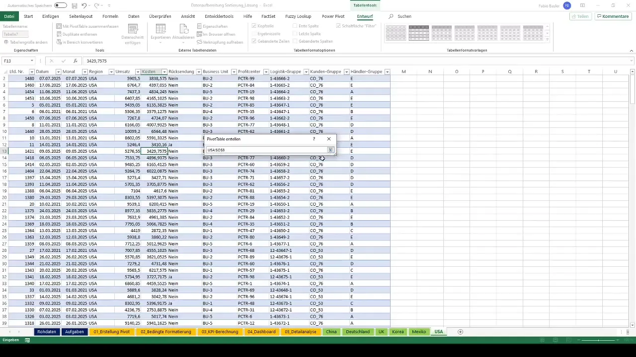 Tabelas dinâmicas no Excel: preparação e exportação eficientes de dados