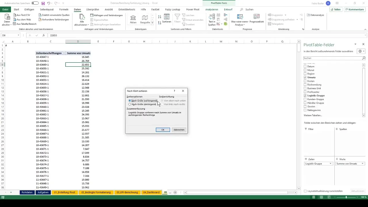 Pivot tables in Excel: Efficient data preparation and export