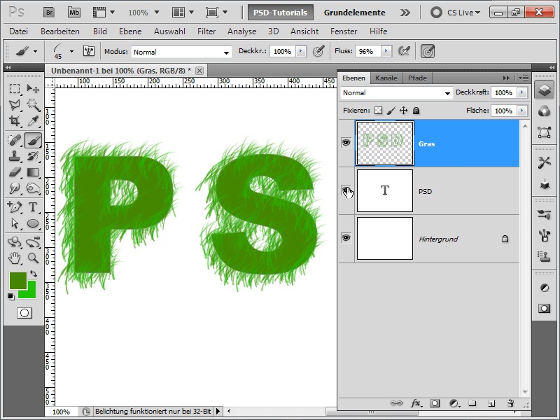 Žolės tekstas vos keliais paspaudimais - 2 variantai