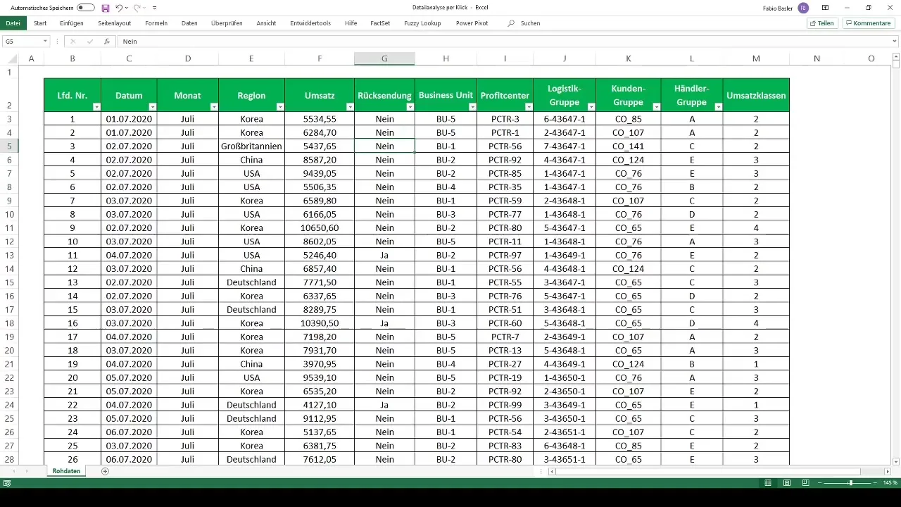 Análise detalhada no Excel Otimizar tabelas dinâmicas