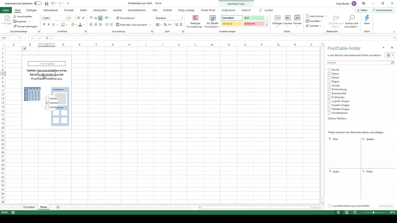 Optimizarea analizei detaliate în tabele pivot în Excel