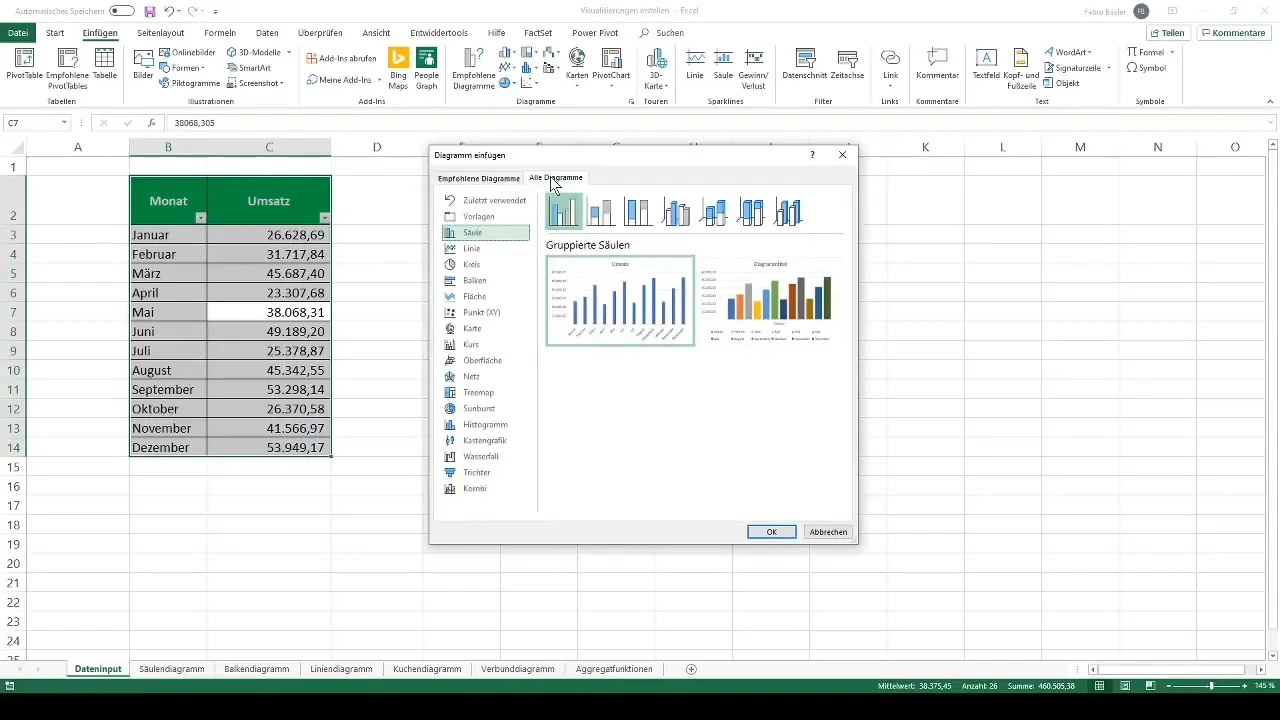 Membuat diagram yang sukses di Excel