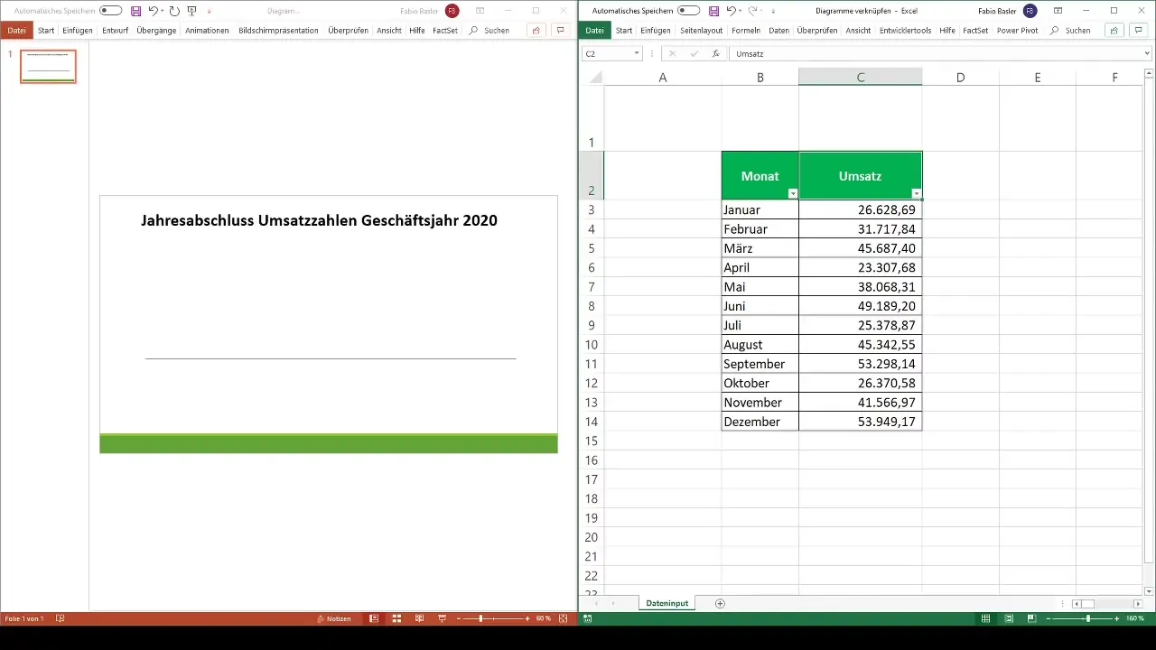 Sådan forbinder du Excel-diagrammer dynamisk med PowerPoint og Word