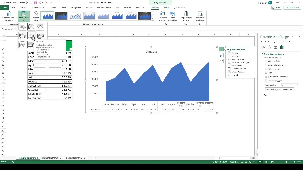 Crear diagramas de áreas en Excel de forma sencilla