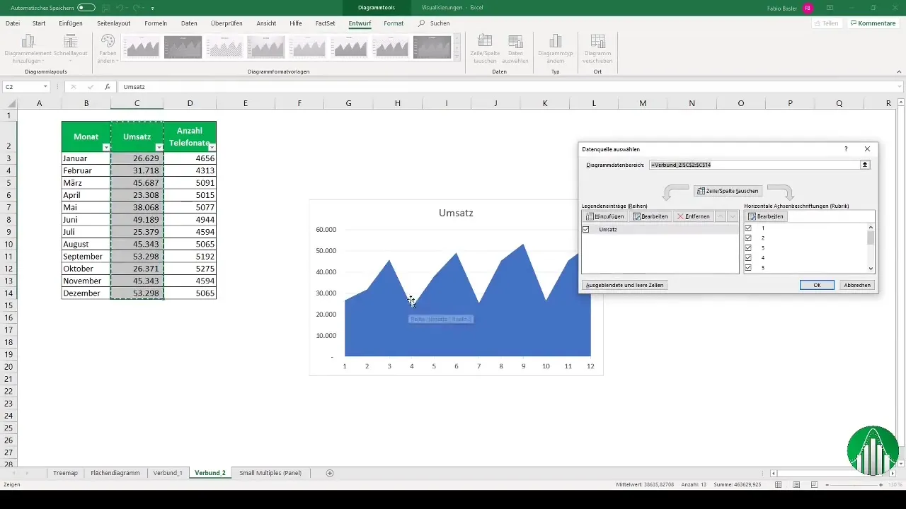 Efektivně vytvářet spojnicové diagramy v programu Excel